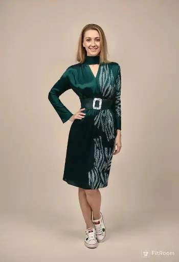 Sequin, Maxi, Belted, Party Wear